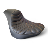 Harley Davidson Fat Bob Gel Seat - Criss Cross Stitch (2018-2023) | Champ Customs