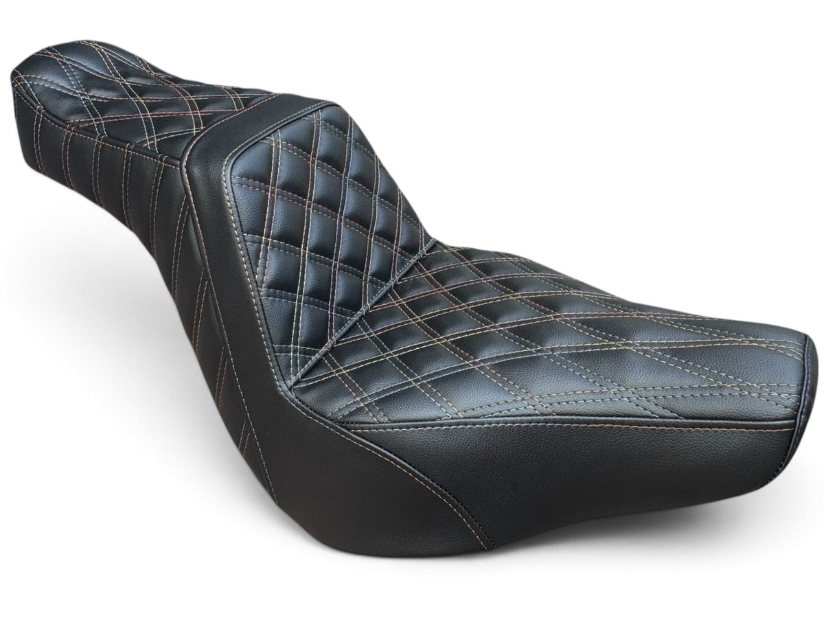 Harley-Davidson Low Rider Stinger Seat – Outlaw Diamond Stitch | Stinger Back Support
