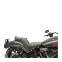 Harley-Davidson Low Rider Step-Up Stinger Seat FXLR / FXLRS-ST Reaper Tuck & Roll