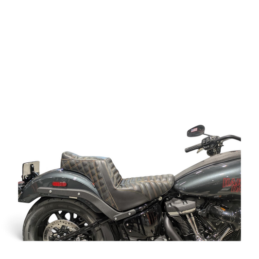 Harley-Davidson Low Rider Step-Up Stinger Seat FXLR / FXLRS-ST Reaper Tuck & Roll