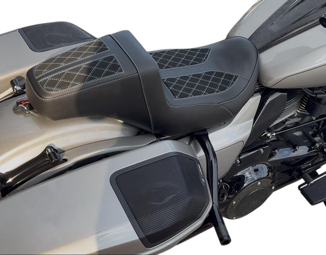 Harley Touring 2024+ Performance Seat | Dynasty Stitch | Champ Customs