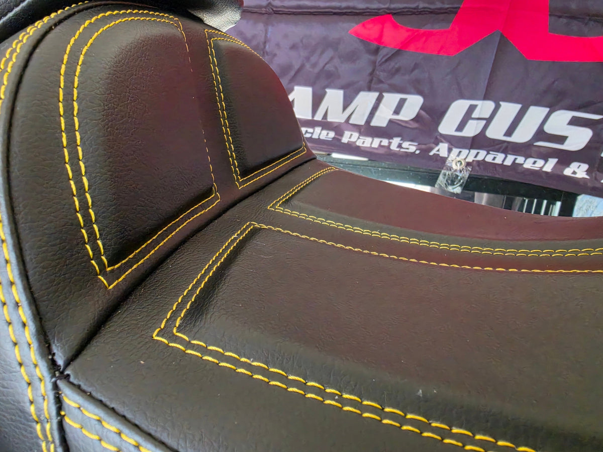 Harley Touring Legacy Cut Stitch GEL Seat | CVO, Road, Street, Electra Glide, Bagger 2009–2023