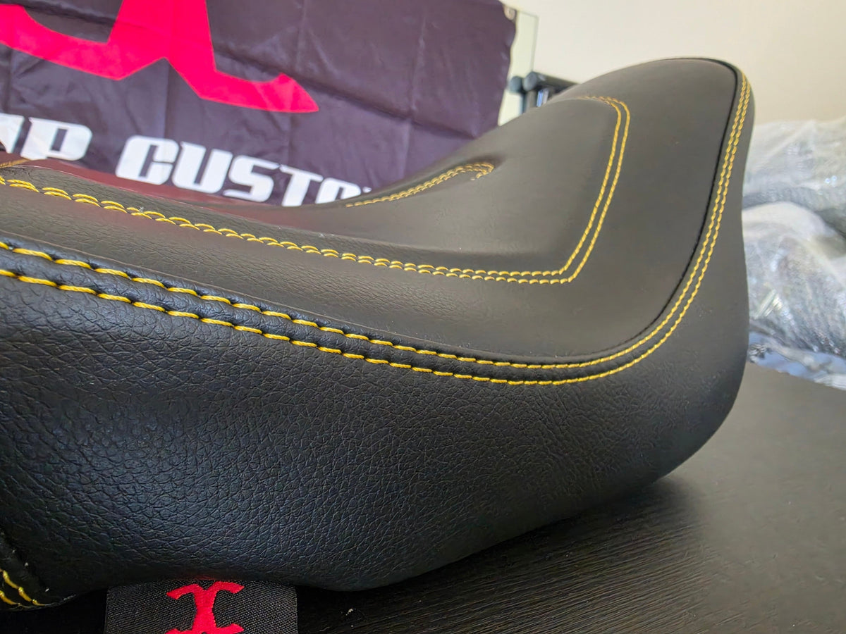 Harley Touring Legacy Cut Stitch GEL Seat | CVO, Road, Street, Electra Glide, Bagger 2009–2023