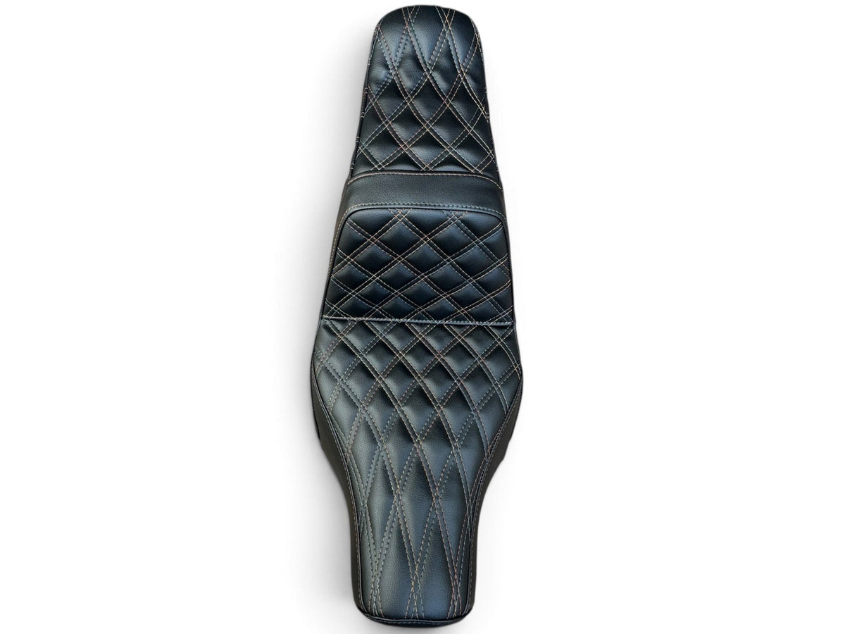 Harley-Davidson Low Rider Stinger Seat – Outlaw Diamond Stitch | Stinger Back Support