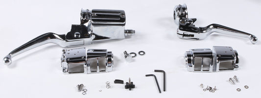 HARLEY HARDDRIVE COMP H/BAR CNTRLS 5/8 M/CYL 84-95 W/O SWITCHES  26-045