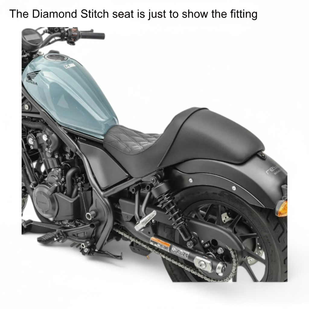 HONDA Rebel 300 & 500 Tuk & Roll Stitch Gel Seat 2017-2026