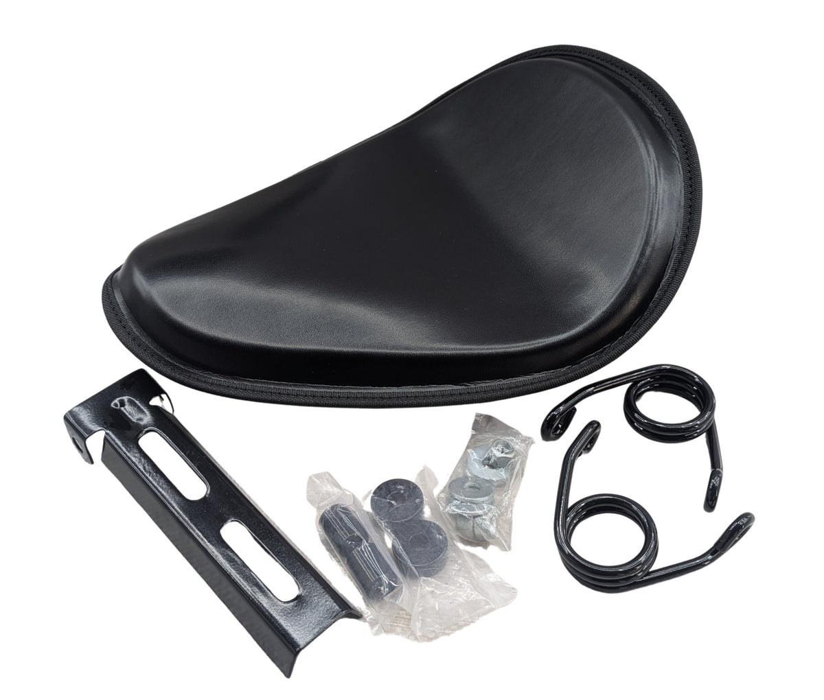 Thin High Back Low Profile Solo Seat for Custom Harley Chopper Bobber Yamaha